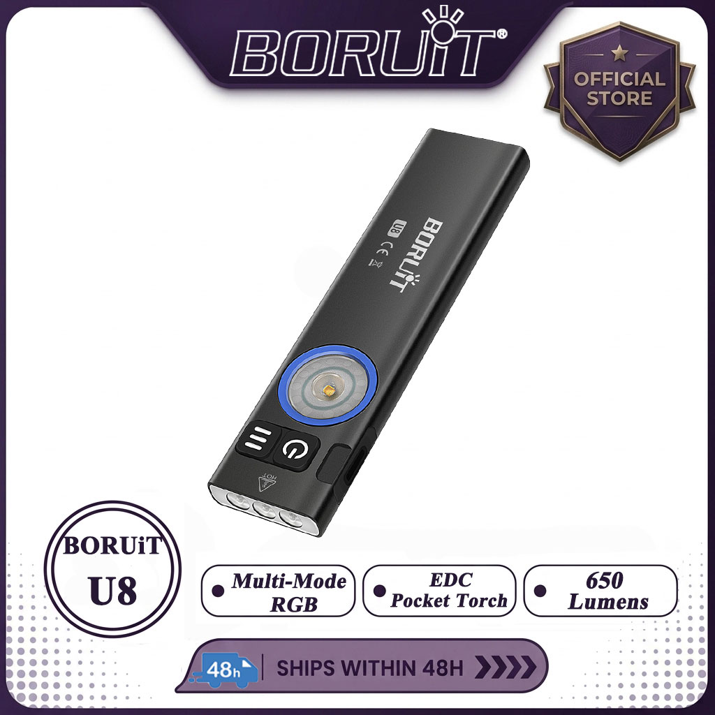 Fishing Kit Compact - BORUiT U8 650LM EDC LED 손전등