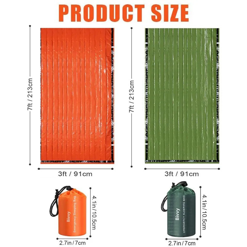 방수 경량 열 비상 침낭 Bivy Sack - 생존 담 - Bivy Bag Emergency 리뷰 및 가격